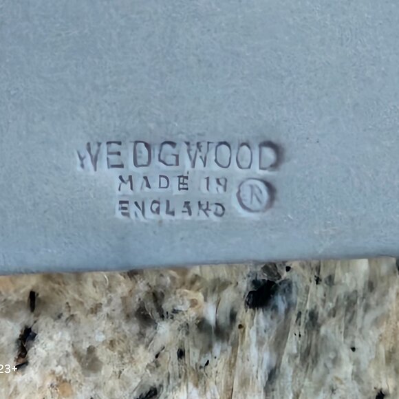 RARE VINTAGE WEDGWOOD ENGLAND BLUE WHITE GRECIAN DOME DESK MANTEL OFFICE CLOCK - Picture 10 of 13